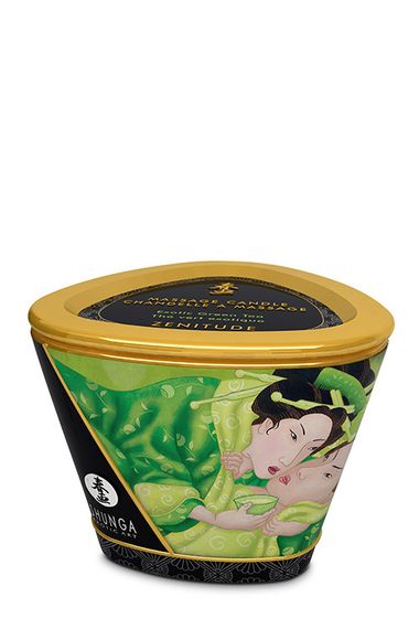 Свічка для масажу Shunga Massage Candle Exotic Green Tea із ароматом зеленого чаю, 170 мл sexstyle | Зображення 1