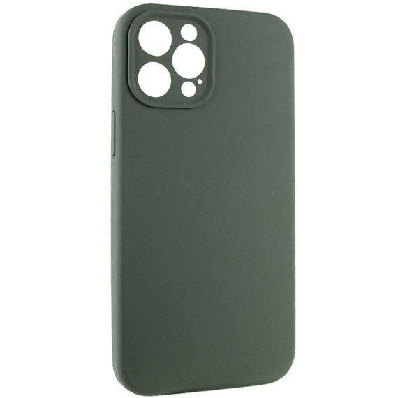 Чохол Silicone Case Full Camera Protective (AA) NO LOGO для Apple iPhone 12 Pro Max (6.7") Зелений / Cyprus Green | Зображення 1