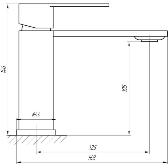 Змішувач для раковини Globus Lux RING SR-101 | Зображення 1