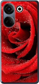 Чехол на Tecno Camon 20 Pro Красная роза "529u-3100-17620"