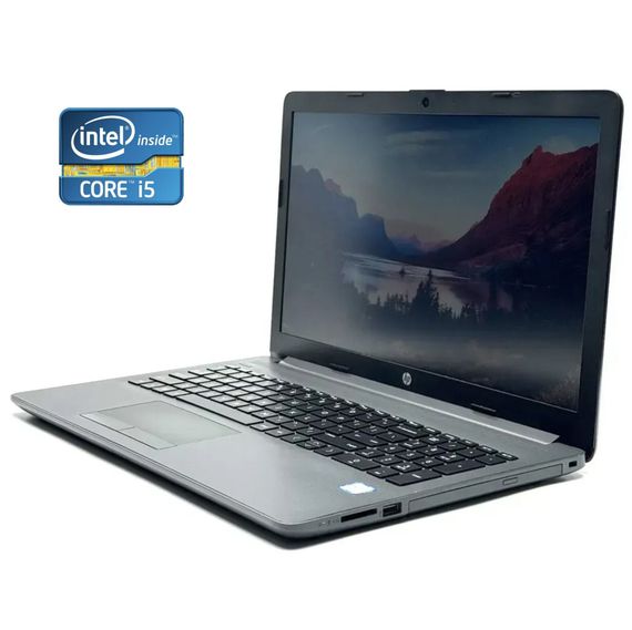 Ноутбук HP 250 G7 / 15.6" (1366x768) TN / Intel Core i5-8265U (4 (8) ядра по 1.6 - 3.9 GHz) / 8 GB DDR4 / 256 GB SSD / Intel UHD Graphics 620 / WebCam / Win 10 Home б/у