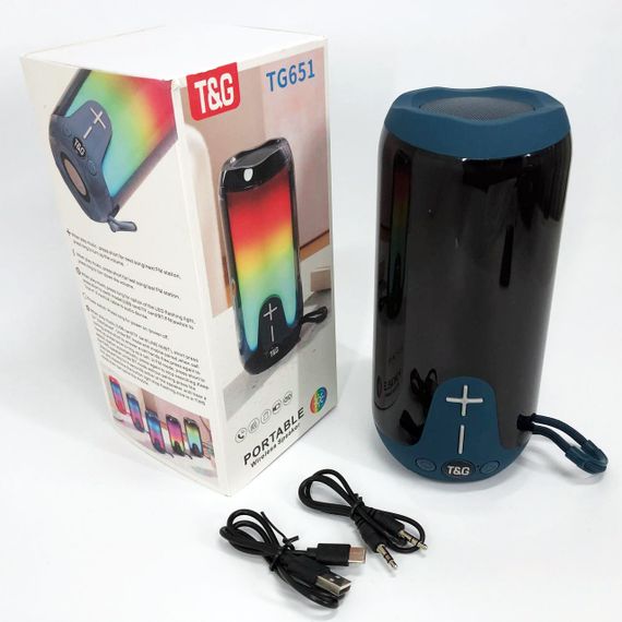 Акумуляторна колонка для музики TG651, Музичні колонки для вулиці, Переносні колонки, Колонка блютуз GH-10 | Зображення 2
