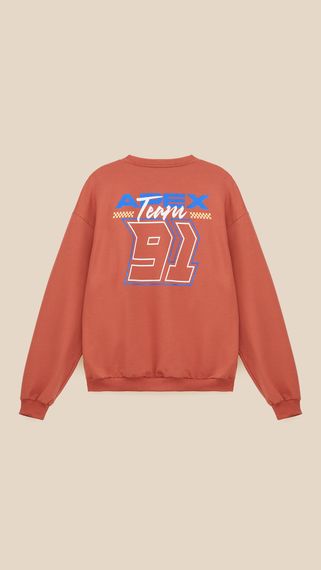Світшот з принтом чоловічий LAWA P-MB02371 XL Теракотовий shop (2000999547577) | Зображення 3