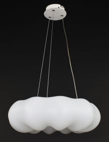 Люстра світлодіодна підвісна LED світильник для квартири на стелю лед 27944 Білий 35-150х45х45 см.