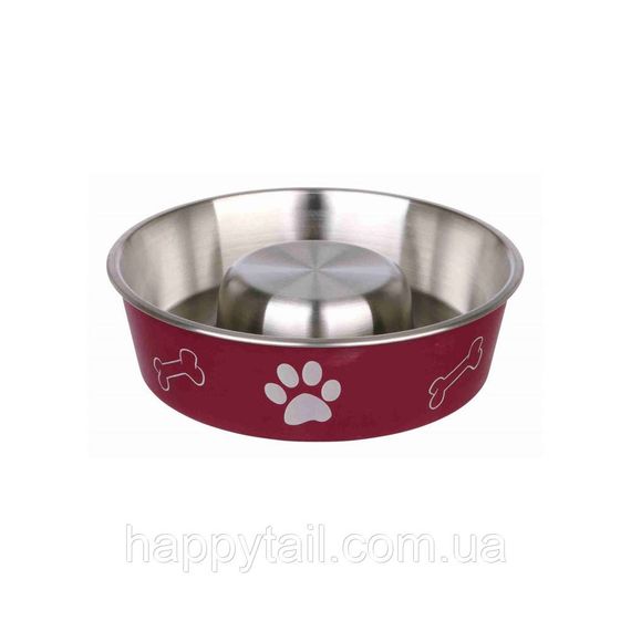 Миска Trixie Slow Feed для собак из нержавеющей стали круговая 1,4 л 21 см