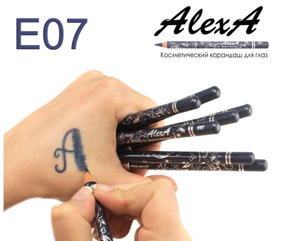Олівець для очей WoBs Alexa eye contour pencil - E07 джинсовий (матовий) | Зображення 2