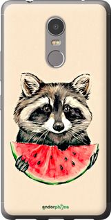 Чохол на Lenovo K6 Note Єнотик з кавуном "4605t-453-2448"