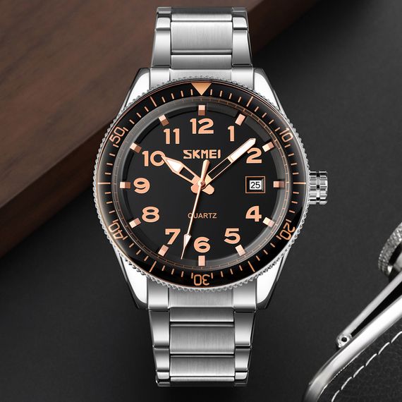 Чоловічий годинник Skmei 9232SRGBK Rose Gold-Black | Зображення 3