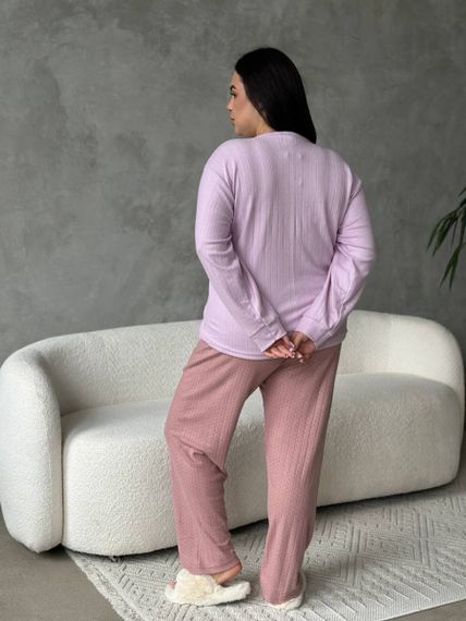Комфортна та приємна до тіла піжама в розмірі PLUS SIZE | Зображення 3