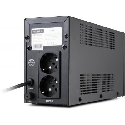 Пристрій безперебійного живлення Vinga LED 800VA metal case (VPE-800M) | Зображення 2