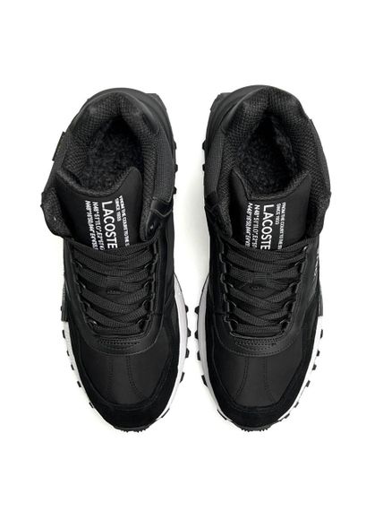 Зимние Мужские кроссовки New Lacoste Elite Active High Fur Black White (топ качество) A4867 42 27 | Зображення 5