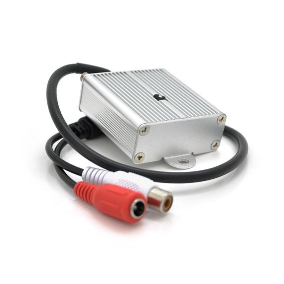 Микрофон металлический GK-801A для камер видеонаблюдения,DC 12V