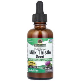 Расторопша Nature's Answer Milk Thistle Seed, Fluid Extract, Alcohol-Free 2000 mg 60 ml /30 servings/