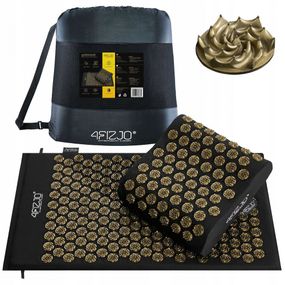 Килимок акупунктурний з подушкою 4FIZJO Ergo Mat Аплікатор Кузнєцова Black/Gold (P-5907739313881)