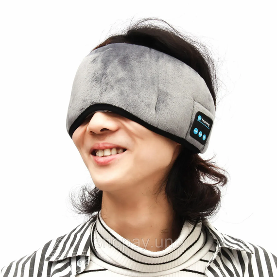 Маска для сна с наушниками Bluetooth MUSIC GOGGLES AND183 / Повязка на глаза с гарнитурой | Зображення 2