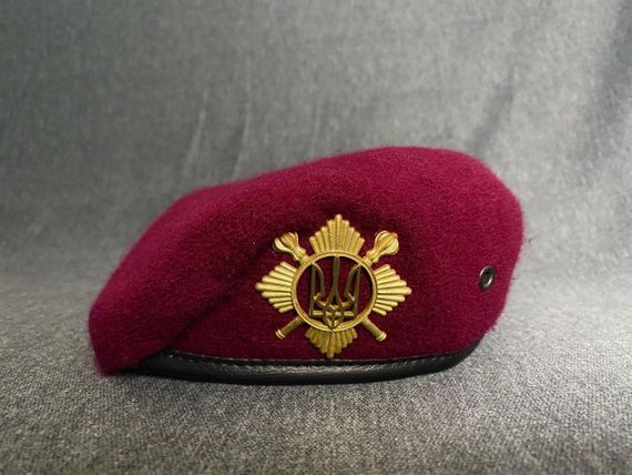 Берет Малиновый ЗСУ(эксклюзив) Отдельного Полка Президента Украины | Зображення 6