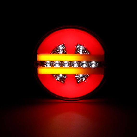 Ліхтар LED задній 12В-24В 137х40 мм "Гамбургер" круглий 5.4" | Зображення 3
