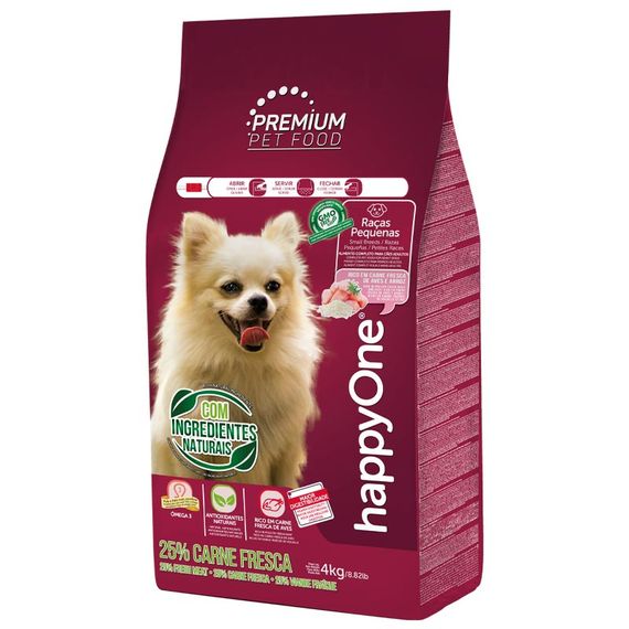 Корм happyOne Premium Dog Small Breeds Fresh Meat сухий зі свіжим м'ясом для дорослих собак малих порід 4 кг
