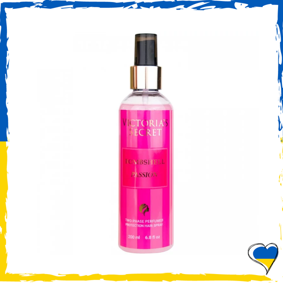 Двофазний парфумований захисний спрей для волосся Victoria`s Secret Bombshell Passion Exclusive EURO 200 мл