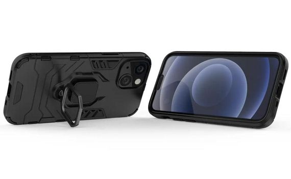 Чехол бампер Primolux Ring Armor для Apple iPhone 13 Mini - Black | Зображення 3