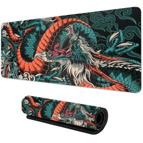 Японський дракон Великий ігровий килимок для миші Gamer Mouse Pad on The Table Speed ​​Desk Mat