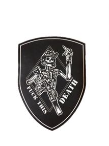 Шеврони   "Скелет F*ck This Death  принт