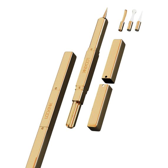 Ексклюзивний тиклер LOCKINK 5-head Flirting Tickler - Golden з п'ятьма насадками | Зображення 1