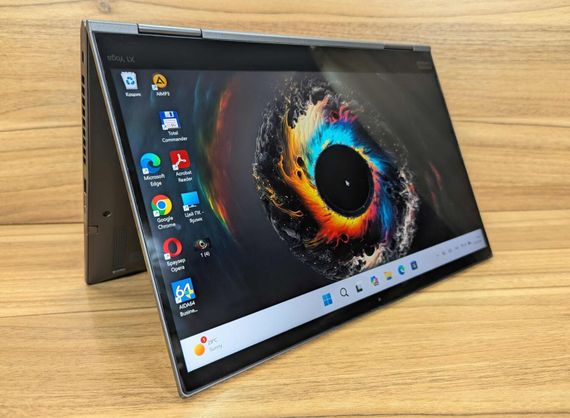 Ноутбук-трансформер Lenovo ThinkPad X1 Yoga gen4 / 14" (2560x1440) IPS Touch / Intel Core i7-8665U (4 (8) ядра по 1.9 - 4.8 GHz) / 16 GB DDR3 / 512 GB SSD / Intel UHD Graphics / WebCam / TouchID / Windows 11 б/в + Подарунок Бездротова миша / USB | Зображення 5