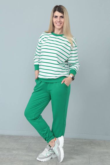 Женский спортивный прогулочный костюм джоггеры и свитшот GF07932 цвет зеленый, размер 46/48 | Зображення 5