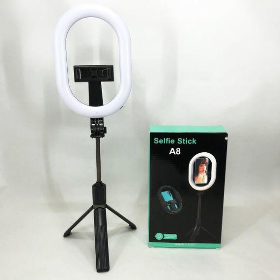 Лампа для зйомки з телефону Selfie Stick A8, Led кільце зйомка, Комплект для блогера, Світлодіод зйомки XA-21 | Зображення 6