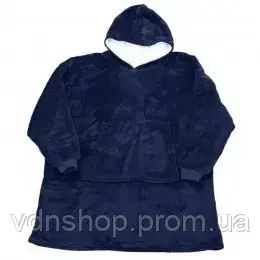 Толстовка-плед з капюшоном для чоловіка та жінки - / Плед жіноча толстовка, худи Бордо | Зображення 3