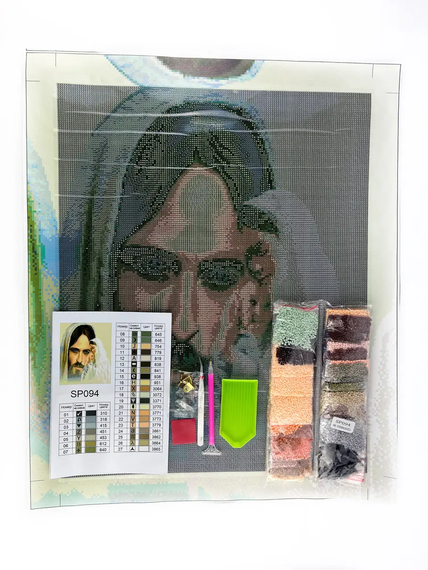 Алмазна мозаїка Погляд Ісуса 40х50 см ColorArt SP094 | Зображення 2