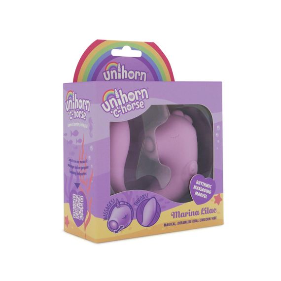 Вибратор-единорожка Unihorn – C Horse – Marina Lilac, вагинально-клиторальная стимуляция, 2 мотора по 10 режимов Sex Aura | Зображення 6