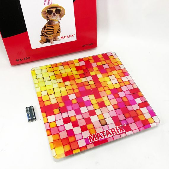 Ваги для підлоги MATARIX MX-452 180 кг, Ваги для вимірювання маси тіла, Електронні ваги мозаїка | Зображення 8