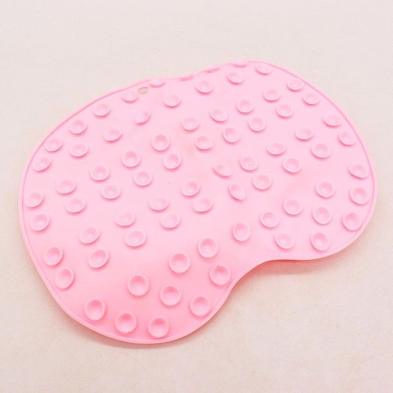 Силіконовий масажний килимок для ванної кімнати, Рожевий / Антиковзний килимок для ніг | Зображення 9