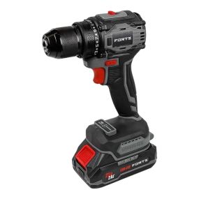 Безщітковий акумуляторний шурупокрут FORTE CDR-21B 21В, 40Нм, 0-400/0-1450 об/хв, 2 акумулятори, металевий патрон, кейс