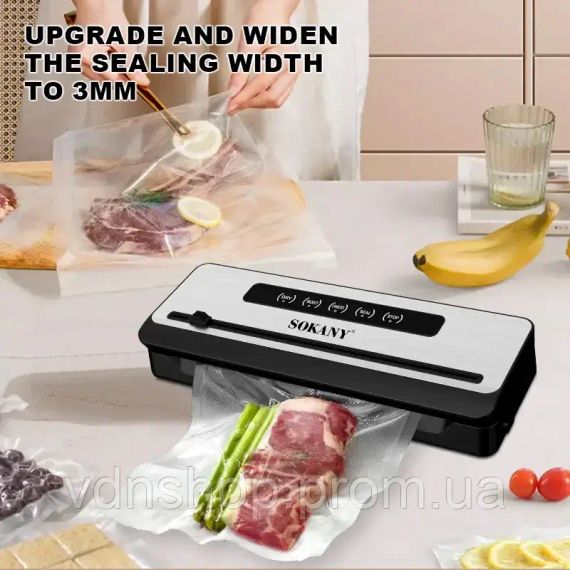 Вакуумный упаковщик Sokany SK-133076 / Упаковщик для еды | Зображення 3
