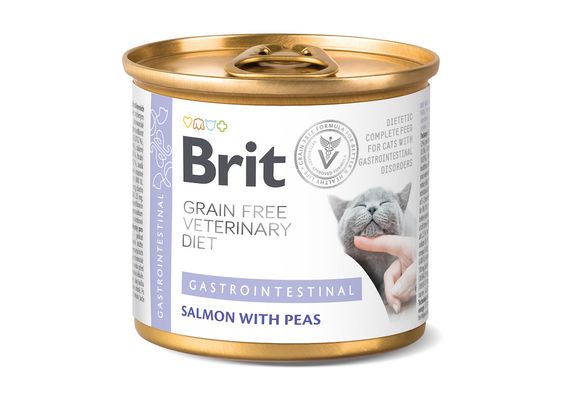 Корм Brit VD Cat Gastrointestinal влажный для котов с заболеваниями ЖКТ 200 гр
