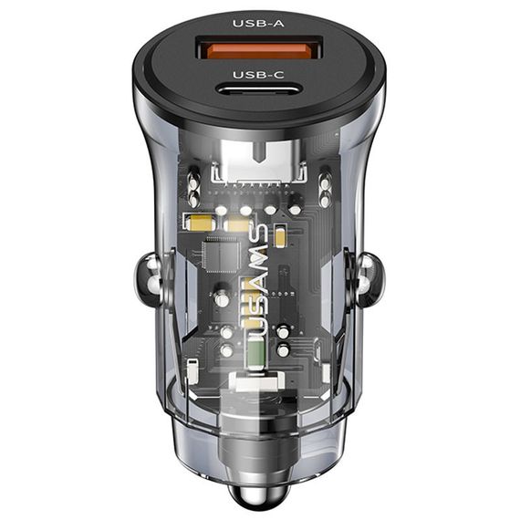 АЗП Usams US-CC164 C32 30 W 2 Ports A+C