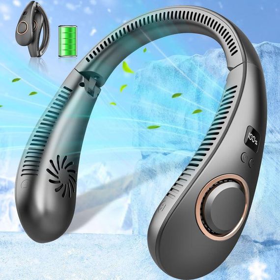 Портативний шейний вентилятор — складаний перезаряджуваний вентилятор із холодним повітрям, для спорту, подорожей і дому