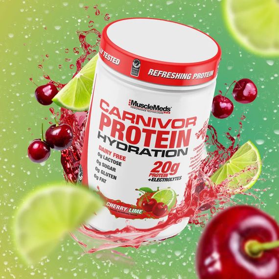 Протеїн MuscleMeds Carnivor Protein Hydration 500 g (Cherry Lime) | Зображення 2