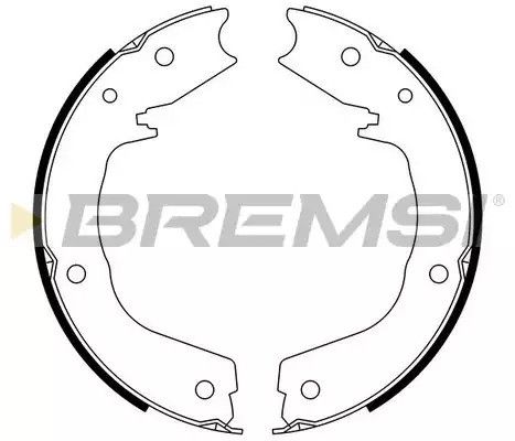 Колодки ручного гальма Mitsubishi Pajero III, IV/ Pajero Classic 00-, Bremsi (GF0831) | Зображення 2