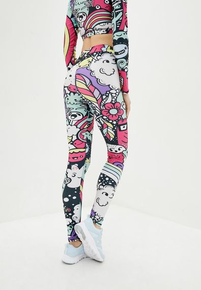 Спортивний топ 4Profi з довгим рукавом з принтом "Монстрики" розмір S біфлекс 16602 | Зображення 5