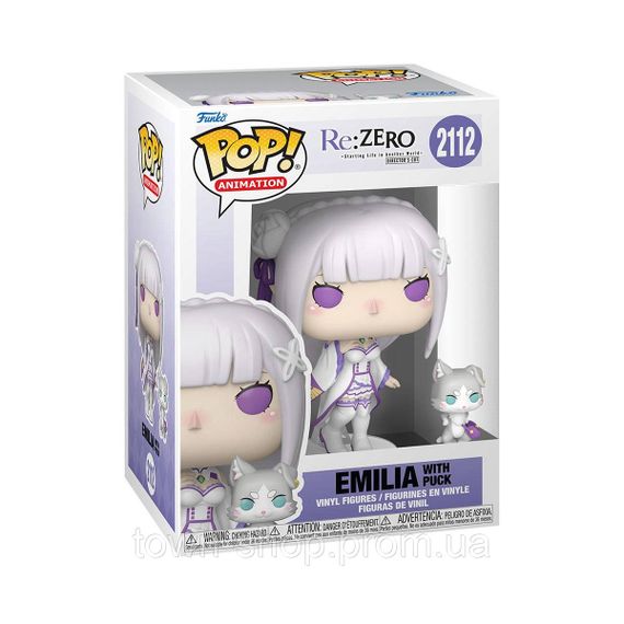 Набор игровых фигурок Funko POP! серии Re:ZERO - Эмилия с Паком