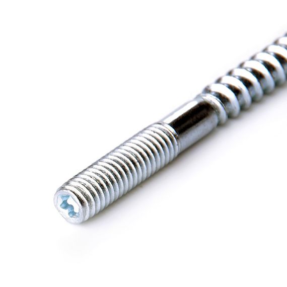 Гвинт-шуруп М6x100 мм (шпилька дворізьова) TORX (пач. 25 шт.) APRO 3SO60А01 | Зображення 2