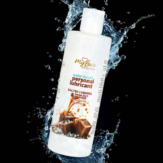 2в1 лубрикант та масажний гель - MyLove Aroma Series Intim&Massage Salted Caramel, 300 мл Sex Aura | Зображення 3