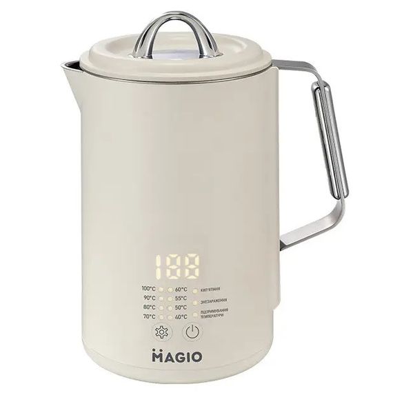 Тихий бытовой чайник Magio MG-516 1.5 л 1500 Вт, Металлические OG-747 электрические чайники