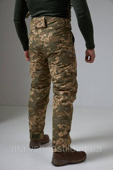 Тактичні зимові штани на підтяжках "Tactical WinterGuard Pro-X" піксель ЗСУ | Зображення 7