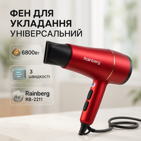 Фен для красивой укладки волос, Профессиональный фен для работы Мощный быстрой сушки RT-92