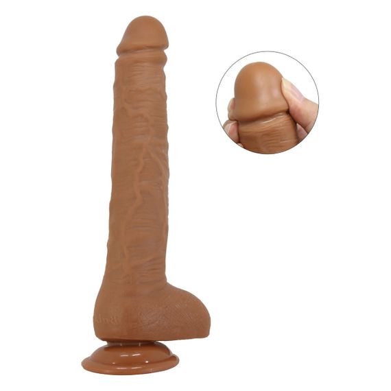 Фаллоимитатор на присоске Baile Beautiful DICK 11'' Flesh, BW-008038NR-1 Sex Aura | Зображення 2